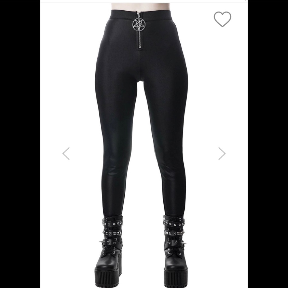 Killstar - sin with me, disco leggings. (L) NWT